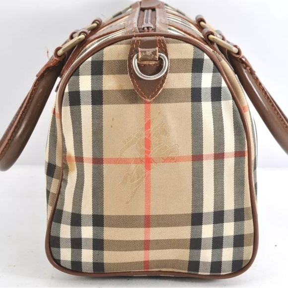Burberry Nova Check Canvas Leather 2Way Shoulder Hand Bag Beige | Women’s | Used - Picture 3 of 15